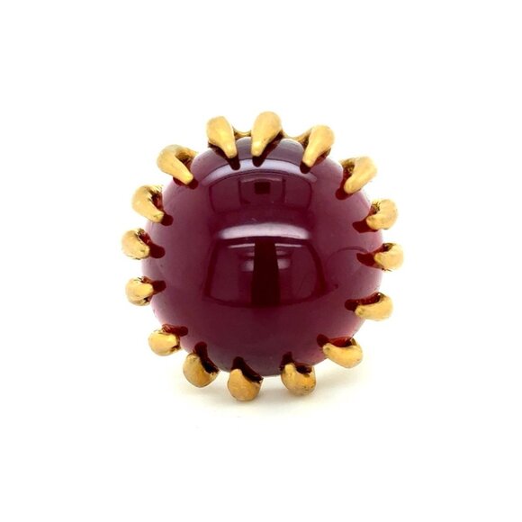 Lucas Jack Red Eyeball Statement Ring - Picture 1 of 8